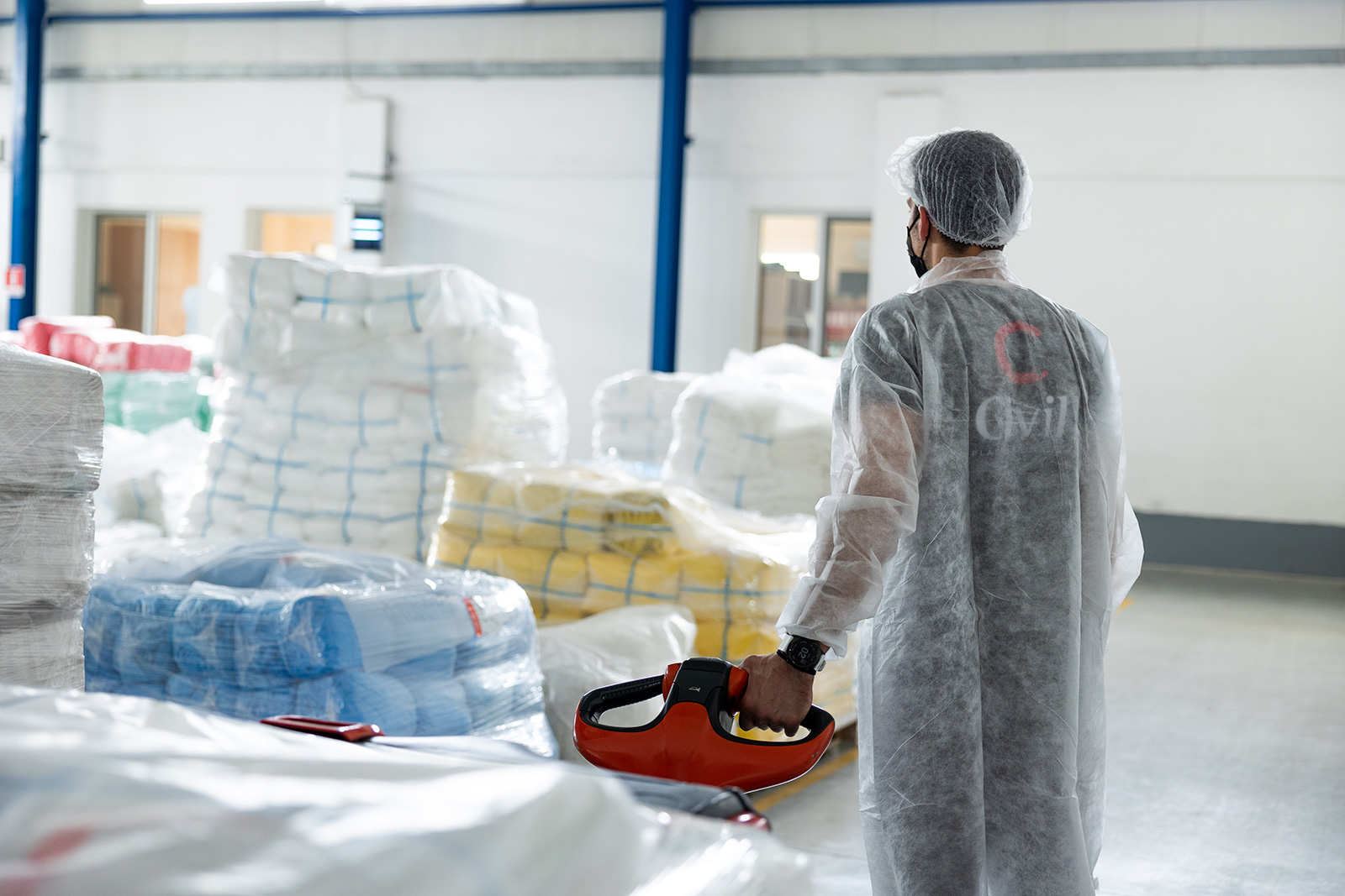 Man working in a factory